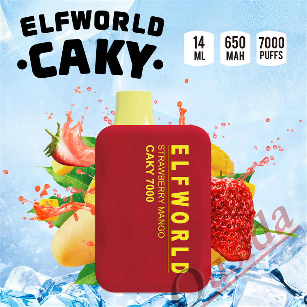 Popular Vape descartável Vape Elf World Caky 7000