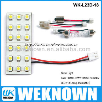 18LED 3528SMD led super dome light BA9S Car led light car Dome light series 12v led ceiling dome light