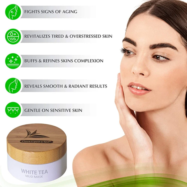 Effective Antioxidant Facial Blackheads Remover Treatment White Tea Mud Mask