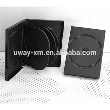 Black 27mm 8 discs DVD case/27mm dvd box for 8 discs