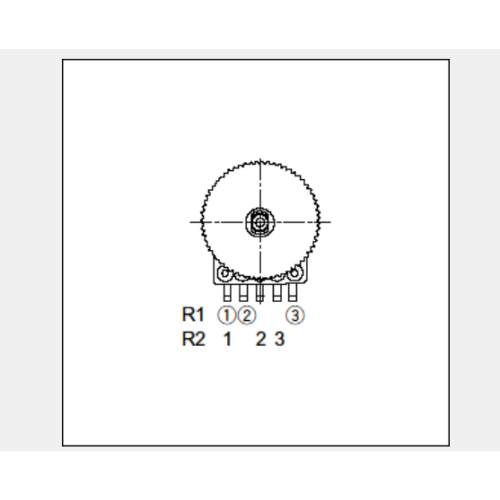 Potenziometro rotativo serie Rk10j