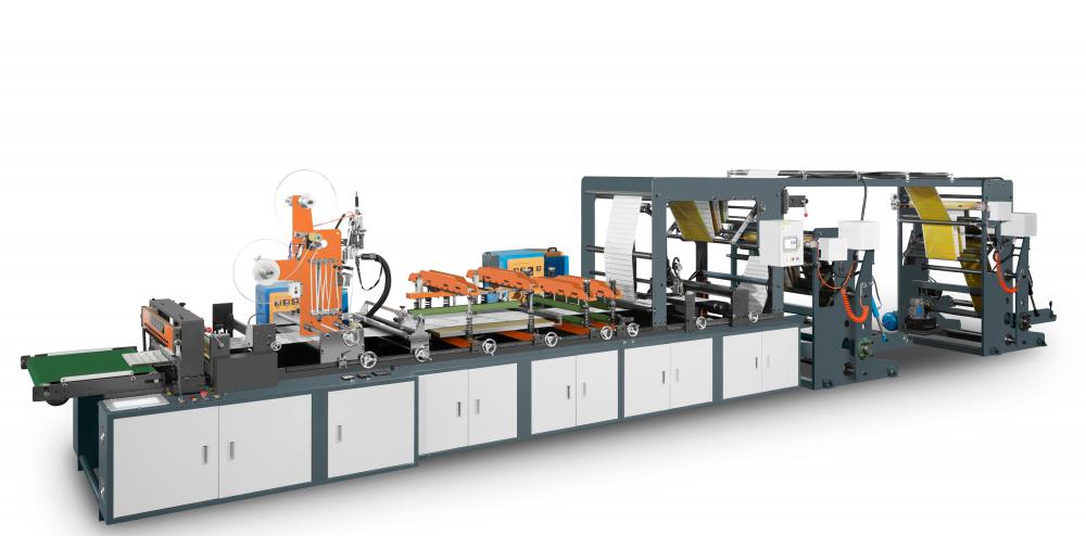 透明な紙袋製造機をシールする3つの側面