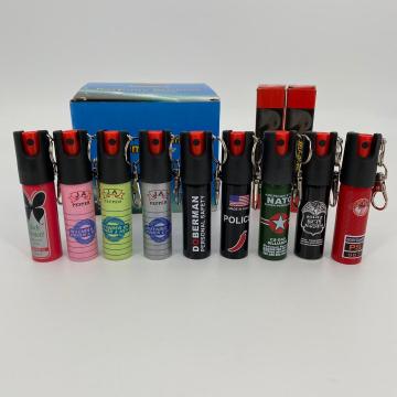 Custom 15ml 20ml Mini Keychain Pepper Spray