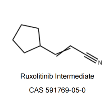 Τα ενδιάμεσα ruxolitinib 3-cyclopentylacrylonitrile cas no. 591769-05-0