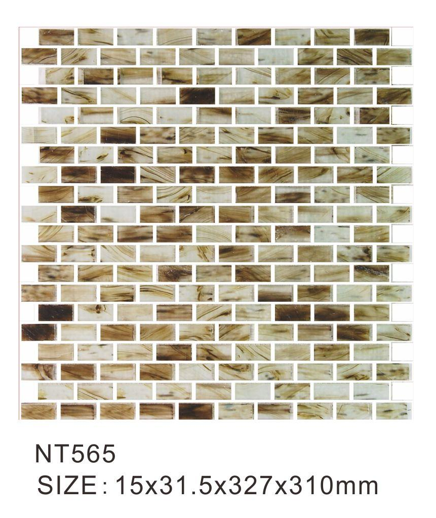 Producto popular mosaico de vidrio moderno esmerilado claro