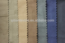 Hot sale 100% polyester suede fabric shoes materials, stretch suede fabric