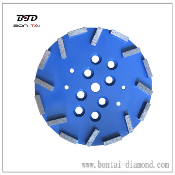 250mm concrete diamond grinding head on Radial Arm Machine