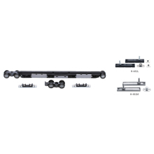 Two-way buffer sliding door ceiling