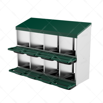 Automatic Chicken Egg Nest Box with Manual Egg Collection