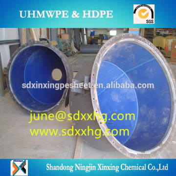 Tivar 88 UHMWPE liner for chutes