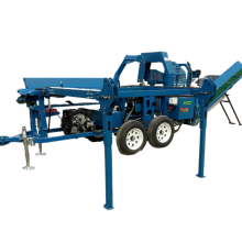 High Quality Metal Feed Chain Wood Processor: Log Cutter and Splitter with Chipper