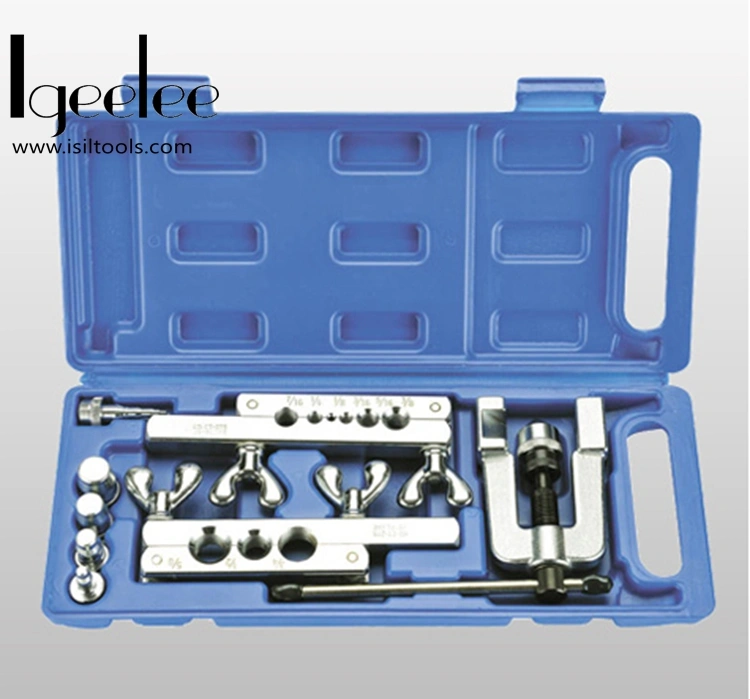 Igeelee Refrigeration Tool 45 Degree Flaring & Swaging Tool Kit CT-275 for Copper Aluminum Pipe