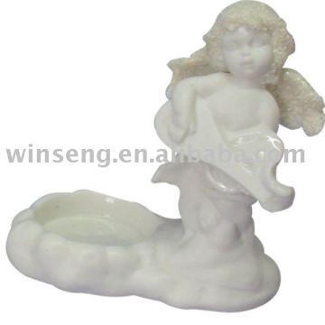 Porcelain Angel Candle Holder