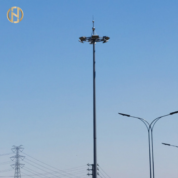 Hot Dip Galvanized Outdoor High Mast Light Pole