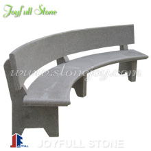 Granite Curved Park Bench