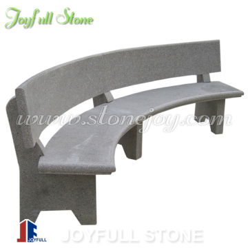 Granite Curved Park Bench