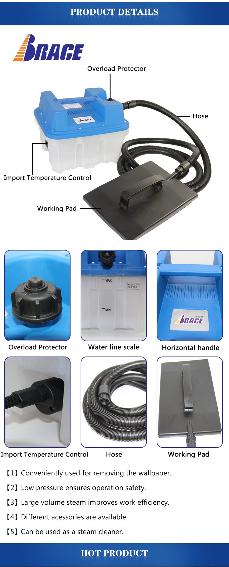 Wallpaper Stripper Specifications