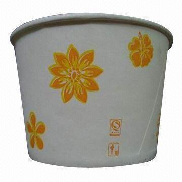 Food Paper Cup, Made of Various Materials, Customized Sizes and Logos Welcomed