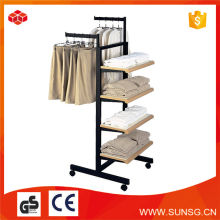 Sunsg customized design wood clothes display stand / display rack