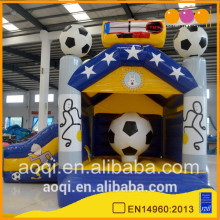 High quality cheapest price backyard small fun city inflatable playland football jumping bouncer combos
