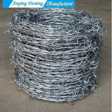 Hot Dip Galvanized Barbed Wire for Protecting Mesh