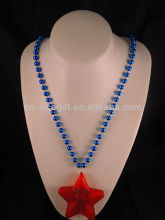 light weight gold necklace set,holiday flashing necklace,Party decorations,party favor,flashing star necklace