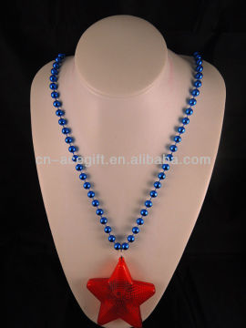 light weight gold necklace set,holiday flashing necklace,Party decorations,party favor,flashing star necklace