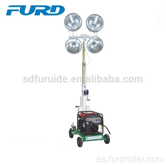 Torre de luz LED portátil de 4 focos con cuerpo estrecho compacto (FZM-400B)