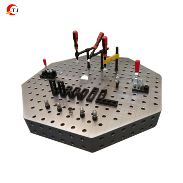 3D Octagonal Modular Welding Table 25mm Thickness for Robots/Positioner Welding