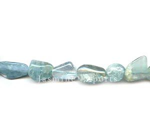 Aquamarine Nugget Smooth Beads