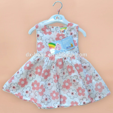 children girls fashion dress/children girls print glitter fabric dress/cotton girls dresses