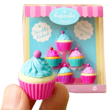 Wholesale Macaron Cake Shape Pencil Sharpener and 3D Eraser for Students