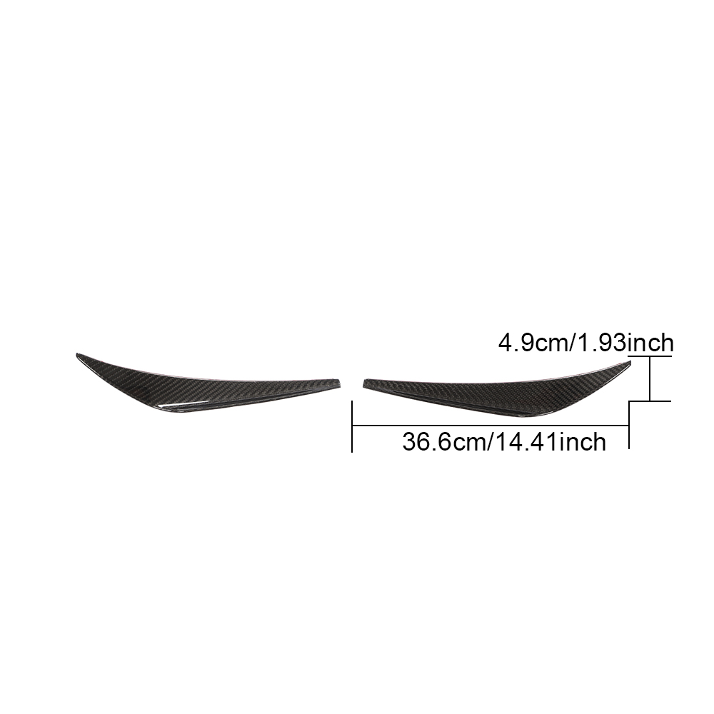 Modify Luxury Dry Carbon Fiber Car Front Bumper Air Canards for Porsche 911 991 GT3 RS 2-Door 2017-2018