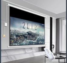 180X102cm ceiling hanging motorized projection screens