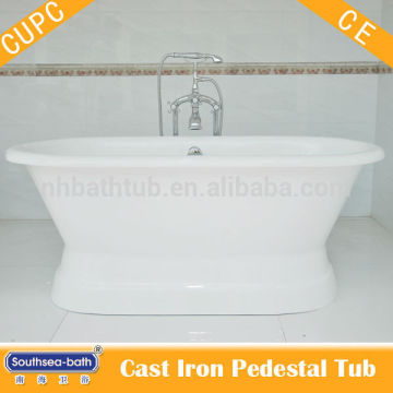 cheap pedestal cast iron bathtub