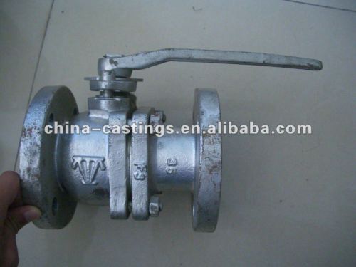 sand casting parts ball valve body valve parts