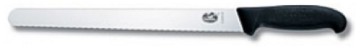 Serrated slicing knife kitchen knife