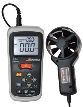 DT-620 CFM/CMM Thermo Anemometer + Infrared Thermometer