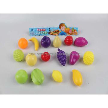 Plastic fruit toy with banana/mango/carambola/pear/orange