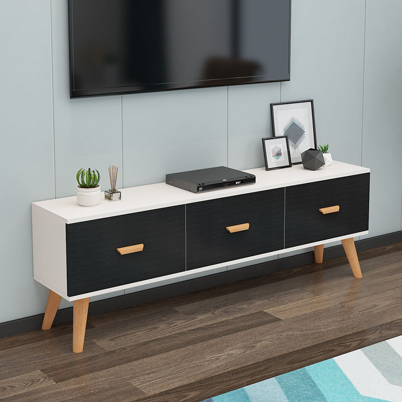 Modern Designs Wood TV Cabinet With Solid Legs And Drawer