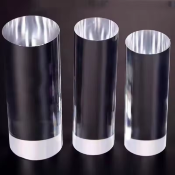 High Transmittance Borosilicate Fused Silica Temperature Resistant Optical Glass Light Guide Rod Lens