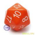 Bescon Jumbo D20 38MM, Большой размер 20 сторон Dice Opaque Orange, Большой 20 граней куб 1,5 дюйма