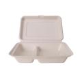 Biodegradable 2 Compartment Microwave Food Container