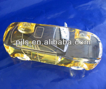 yellow crystal car model