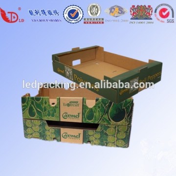 Customized corrugated cardboard paper fruit tray box tray fruit box