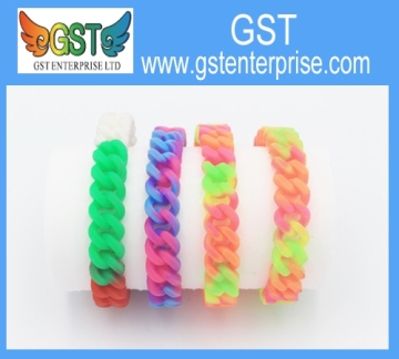 Neon Embossed Band Bracelets Asst