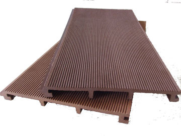 Wood Plastic Wpc Wall Panel , 245x22mm Big Size Wave Style Wall Panel