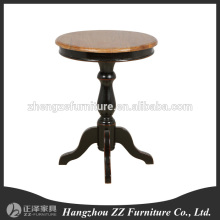 country style country side wood black tea table