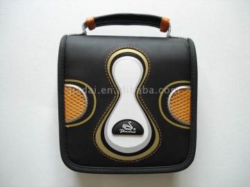 Leather CD wallet/bag CD holder CD bag Plastic CD sleeve