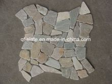 Natural Multicolor Slate Pebble Stone Mosaic